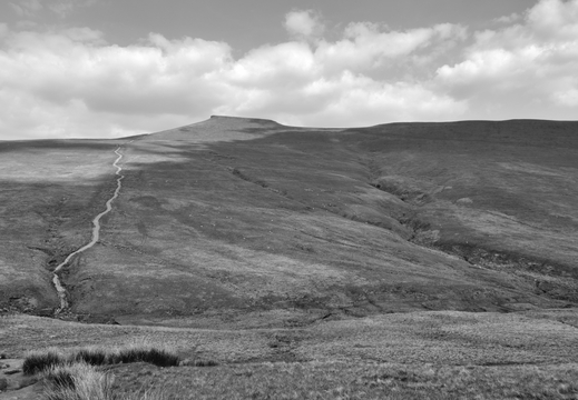 UK Brecon Beacons Black and White